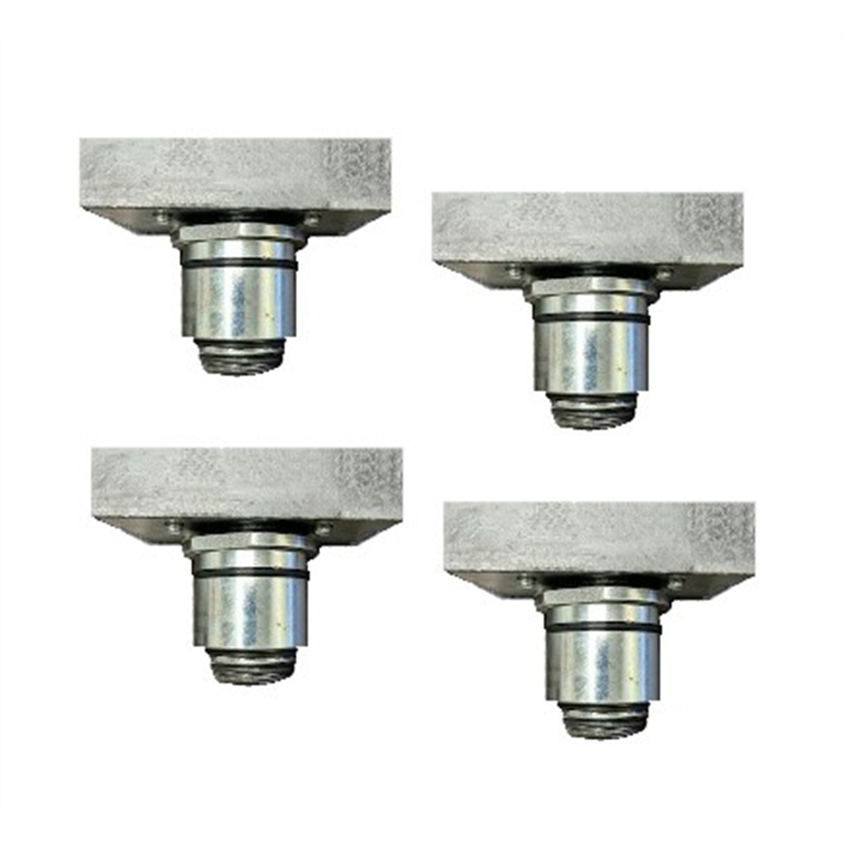 Atlas Set of 4 Slotted Rubber Adjustable Adapters, 1.57" Peg Size