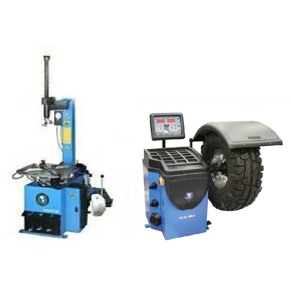 Atlas TC229 Tire Changer + WB41 Wheel Balancer Combo