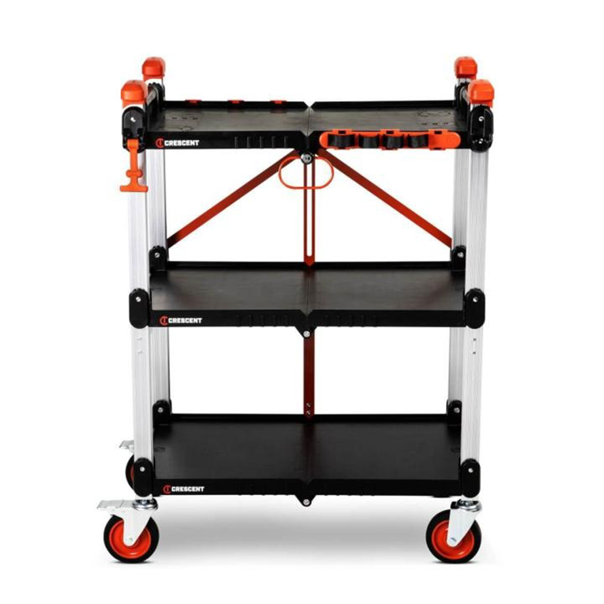 Crescent Foldable Three Shelf Cart (Large)
