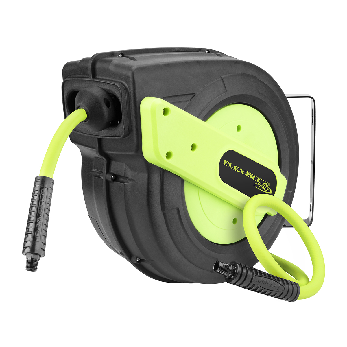 Legacy Manufacturing Flexzilla Pro Enclosed Plastic Retractable Air Hose Reel, 3/8" x 50'