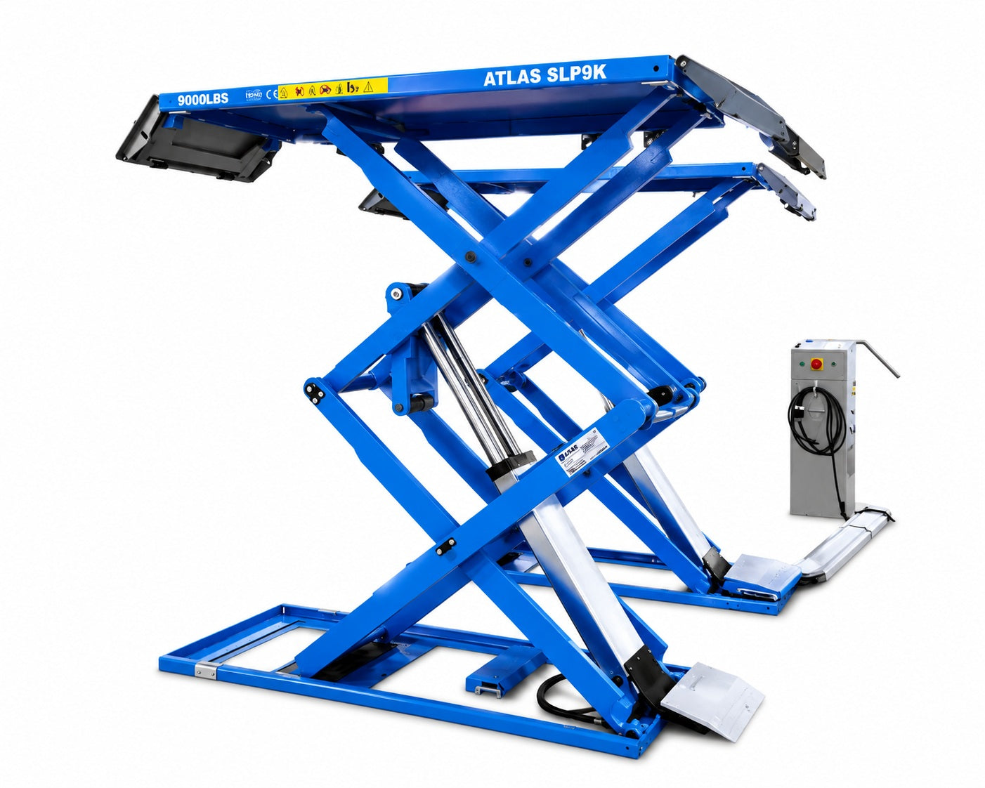 Atlas SLP9K Full-Rise Scissor Lift 9000 lb. Capacity