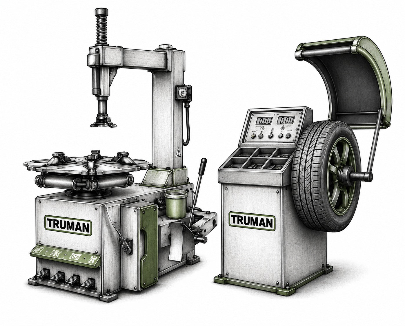 Tire Changer & Wheel Balancer Combos
