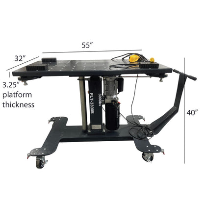Powerline PLT-3000E Electric EV Lift Table 3000 lb Capacity