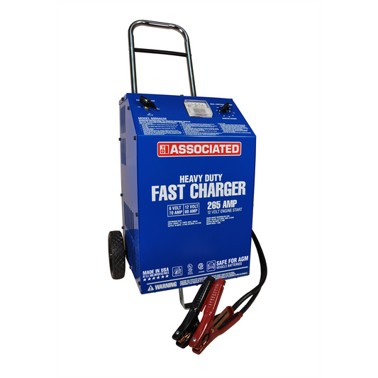 Associated Charger, 6/12V 70/62/2A, Agm, 265 Amp Cranking