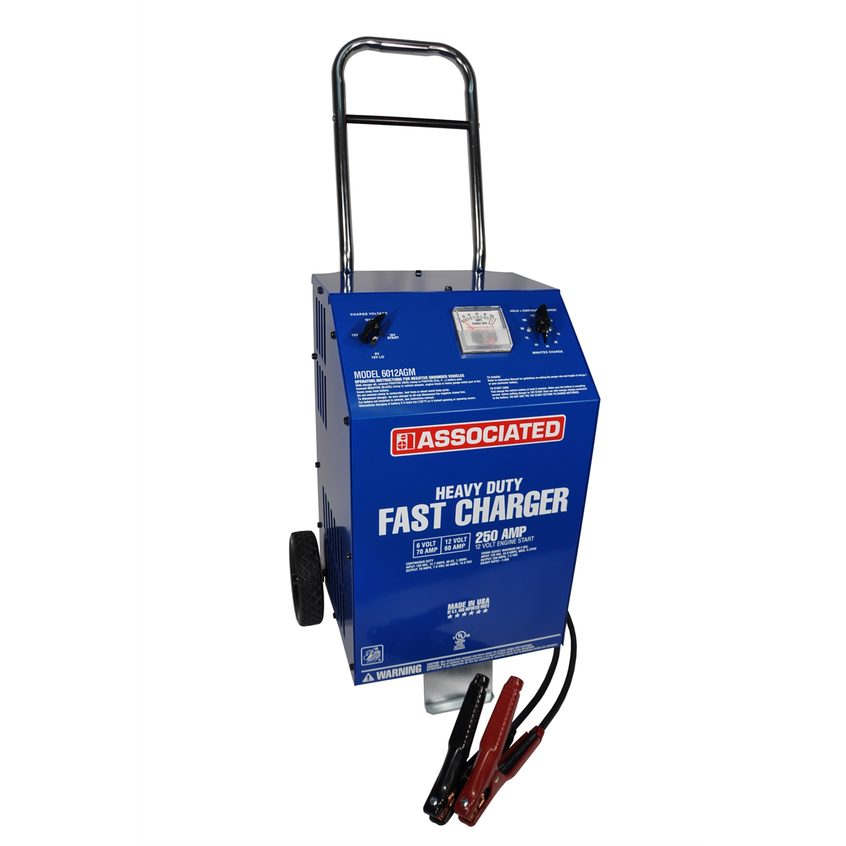 Associated Charger, 6/12V 70/60A, Agm, 250 Amp Cranking
