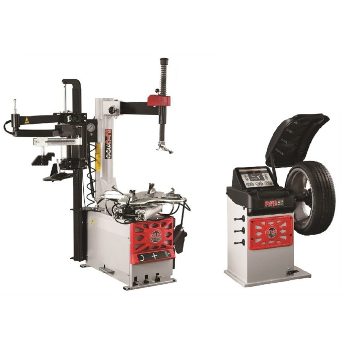 Atlas PTC300 Tire Changer + PWB50 Wheel Balancer Combo