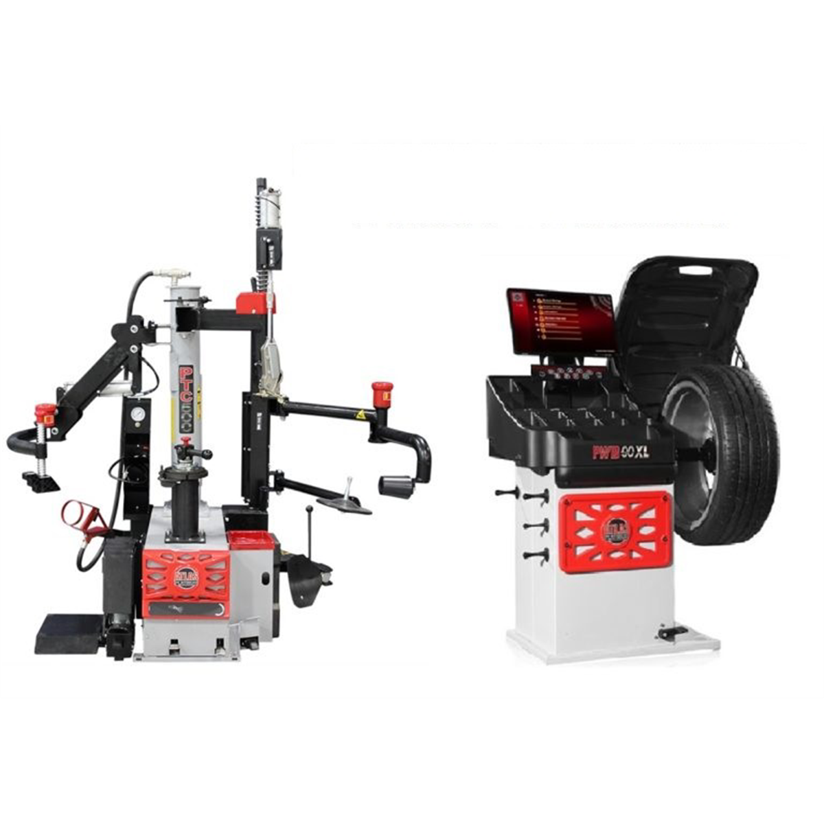Atlas PTC500 Tire Changer + PWB90XL Wheel Balancer Combo