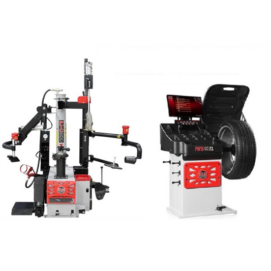 Atlas PTC500 Tire Changer + PWB90XL Wheel Balancer Combo