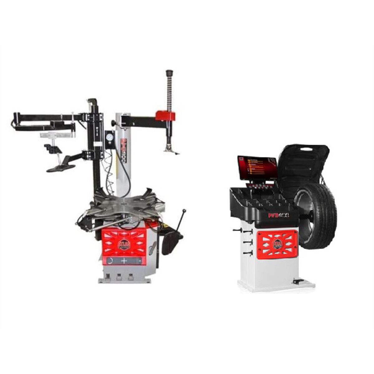 Atlas PTC300 Tire Changer + PWB90XL Wheel Balancer Combo