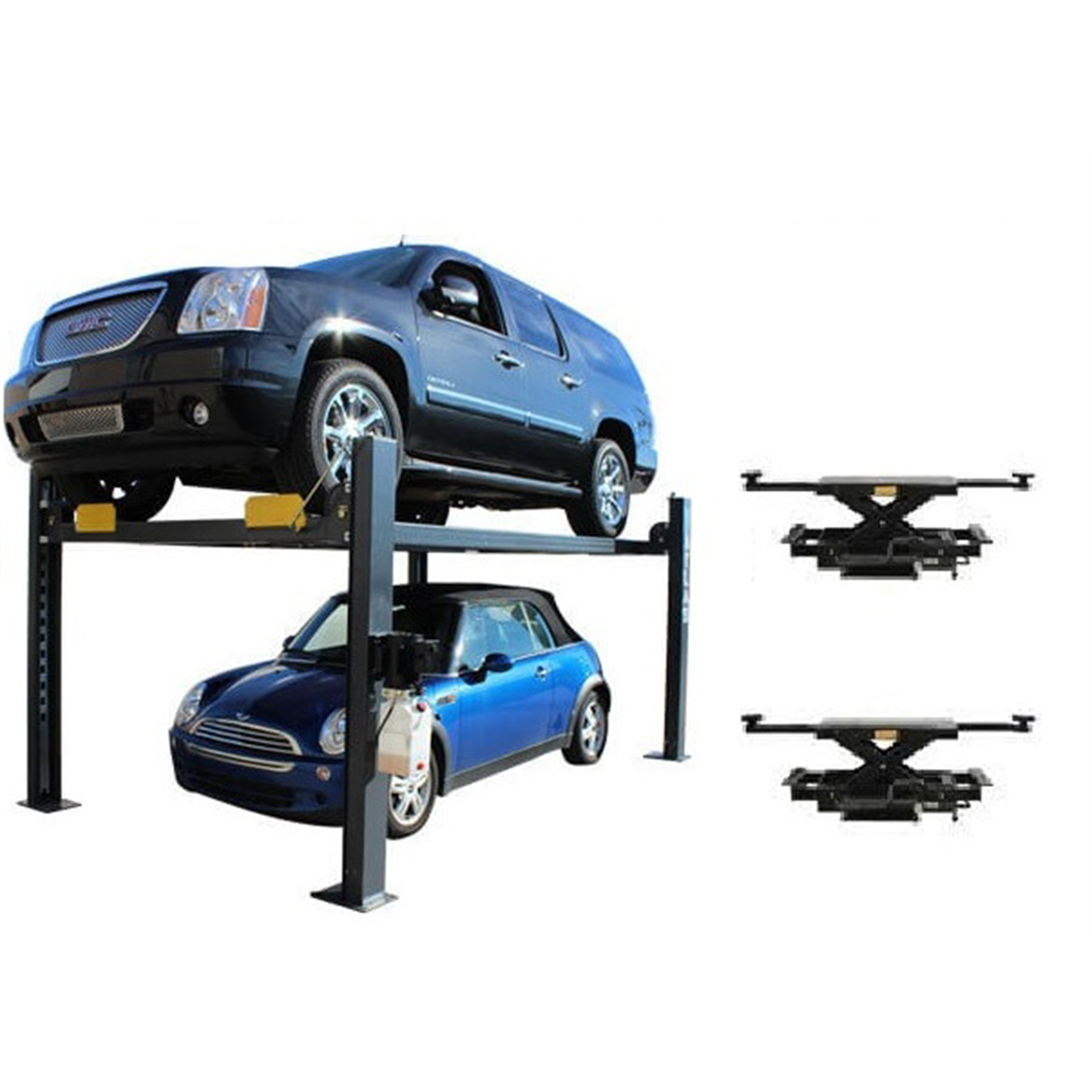 Atlas Premium 408SL 4 Post Lift + RJ35 Sliding Jacks Combo
