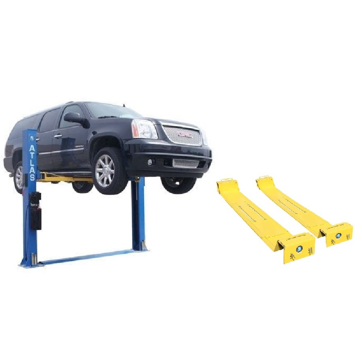 Atlas Equipment BP8000 2-Post Lift + Lawn Mower Adapter Combo