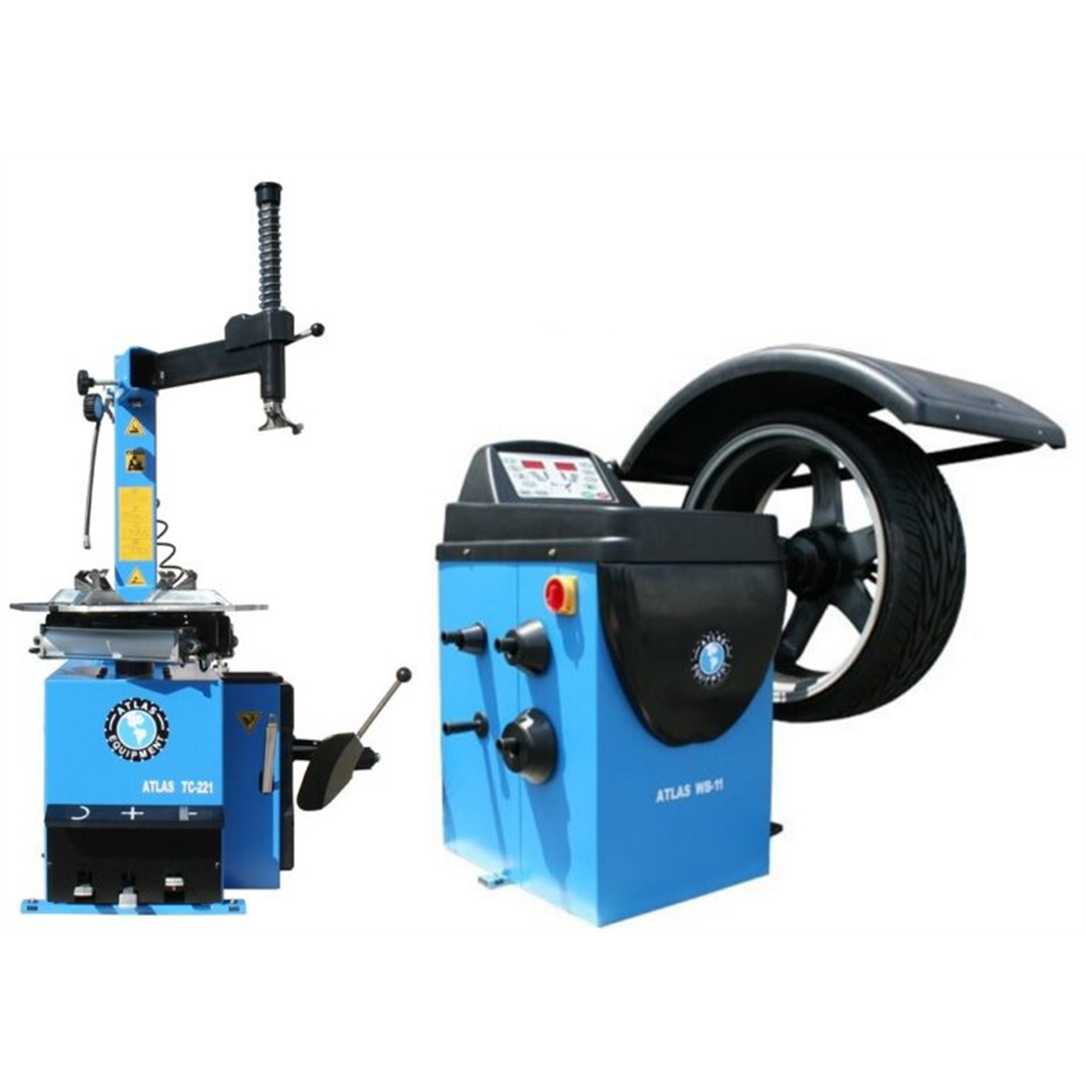 Atlas TC221 Tire Changer + WB11 Wheel Balancer Combo