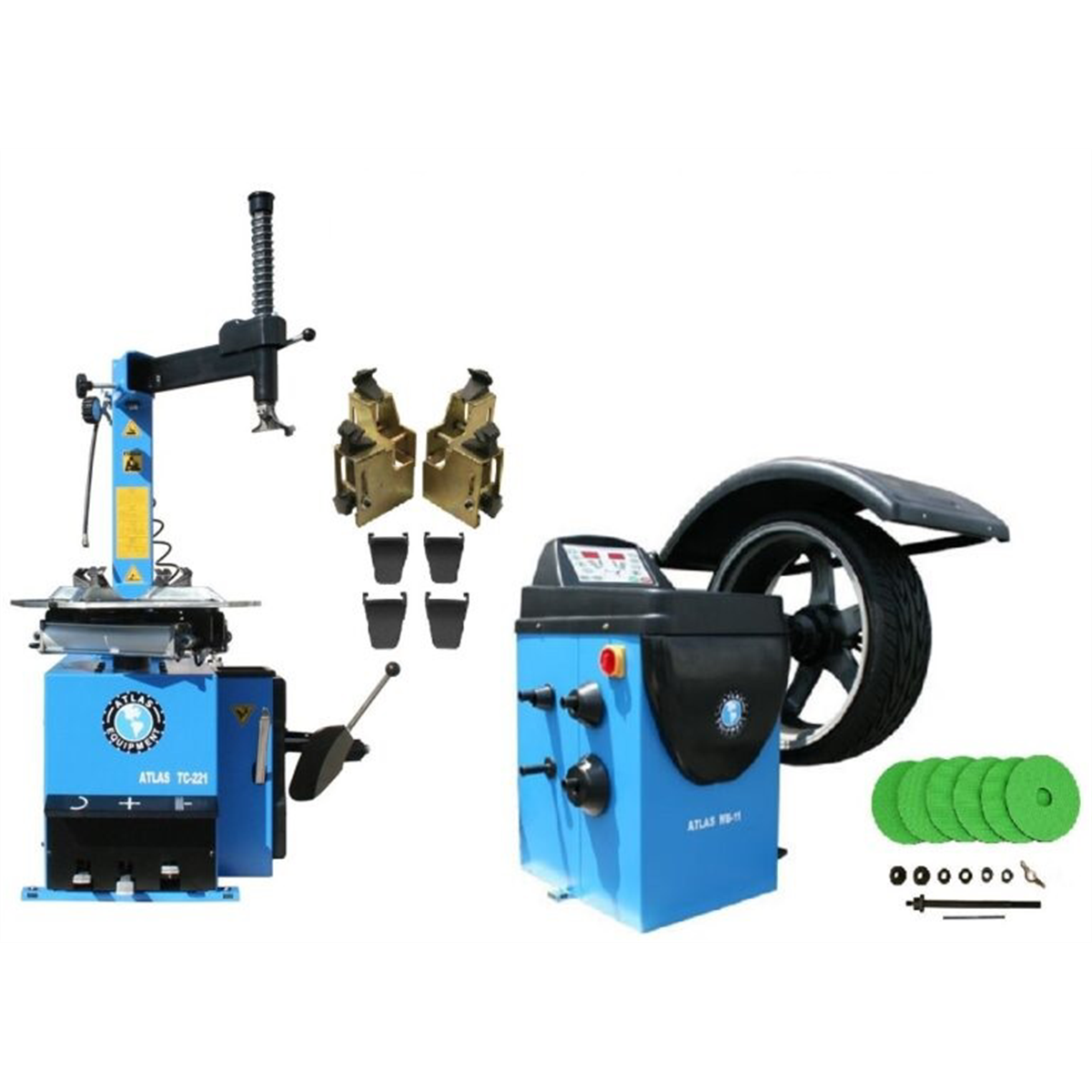 Atlas TC221 Tire Changer + WB11 Motorcycle Combo