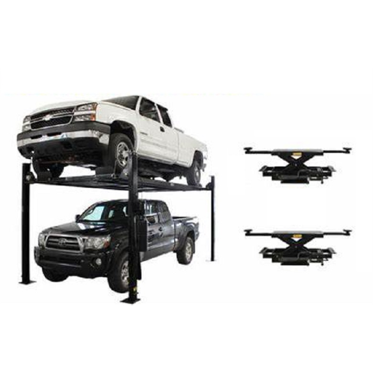 Atlas Equipment PRO8000EXT-L 4 Post Lift + RJ35 Sliding Jacks Combo