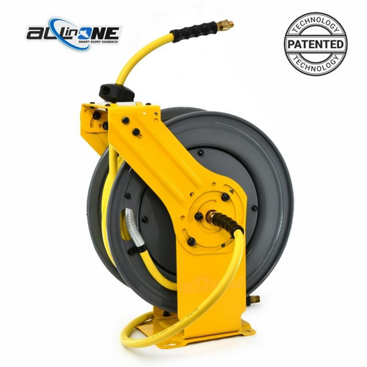 BluBird OilShield Dual - Arm Air Hose Reel All - In - One 1/2" x 50'