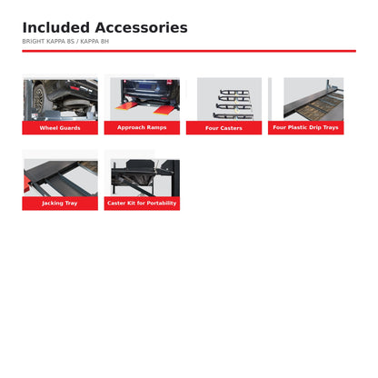 Bright Kappa 8H Extra Tall, Wide and Long Four-Post 8,000 lb. Capacity Lift