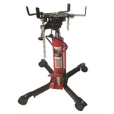 American Forge & Foundry Transmission Jack - Hydraulic - Telescopic - Two Stage - 1,100 lbs. Capacity - 37" Min H to 78" High H - Manual Foot Pedal / Air Assist - Double Pump Quick Lift
