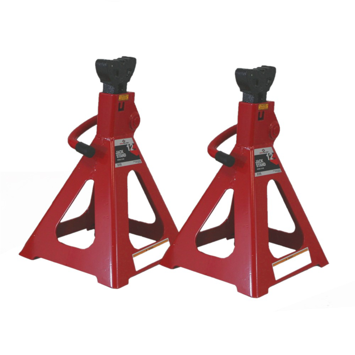American Forge & Foundry Jack Stands - 12 Ton Capacity - Ratcheting - Double Locking - Pair