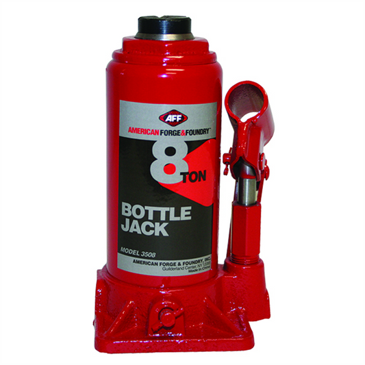 American Forge & Foundry Bottle Jack - 8 Ton Capacity - Manual - Heavy Duty