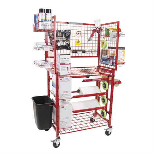 Innovative Tools & Tech I-Mcwm Mobile Painters Prep Cart With Masker, 22 in L x 35 in W x 67 in H
