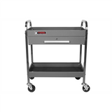 K-Tool Service Tool Cart Steel 1-Drawer 2-Shelves (Gray)