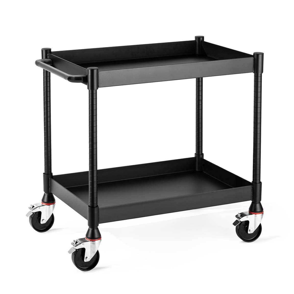 Luxor MightyHaul 24 Inch Heavy Duty 2 Shelf Utility Cart