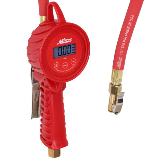 Milton Industries 555e Digital Tire Inflator Gauge, 5 to 220 PSI, 1 PSI Accuracy