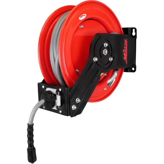 Milton 1/4-inch x 50-feet All-in-One Pressure Washer Hose Reel (poly braided hose)