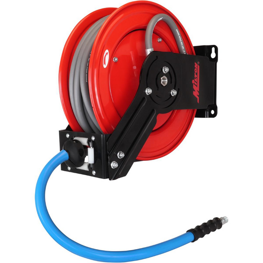 Milton 3/8-inch x 50-feet Pressure Washer Hose Reel (single wire braided hose)