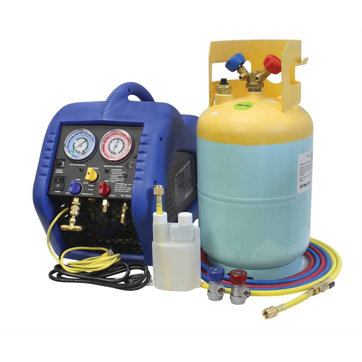 Mastercool SAE J2810 UL approved portable A/C recovery unit