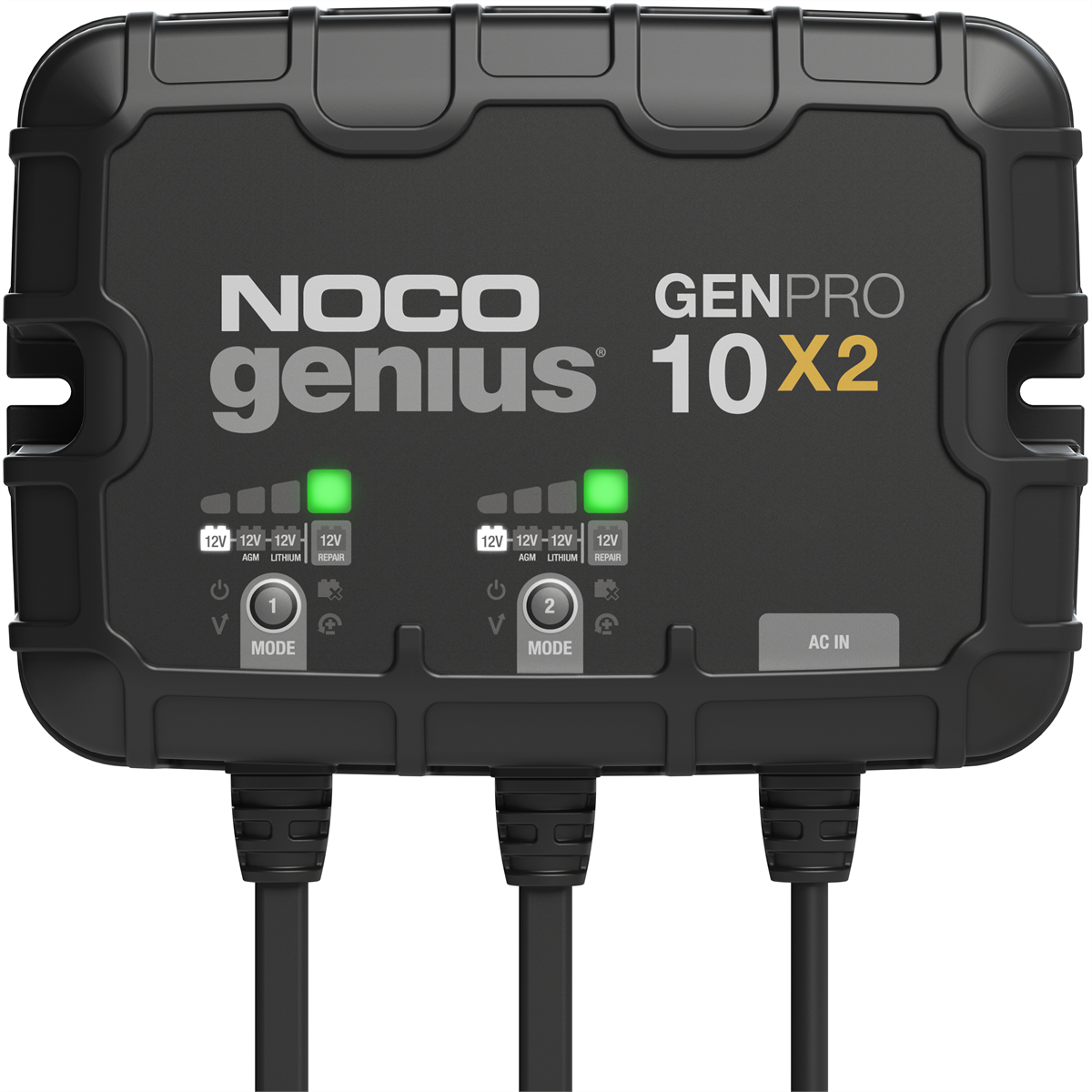 Noco Company GENPRO10X2 12V 2-Bank, 20-Amp On-Board Battery Charger