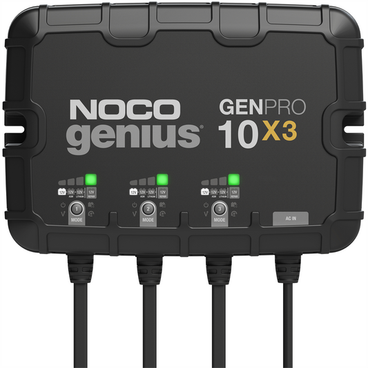 Noco Company GENPRO10X3 12V 3-Bank, 30-Amp On-Board Battery Charger