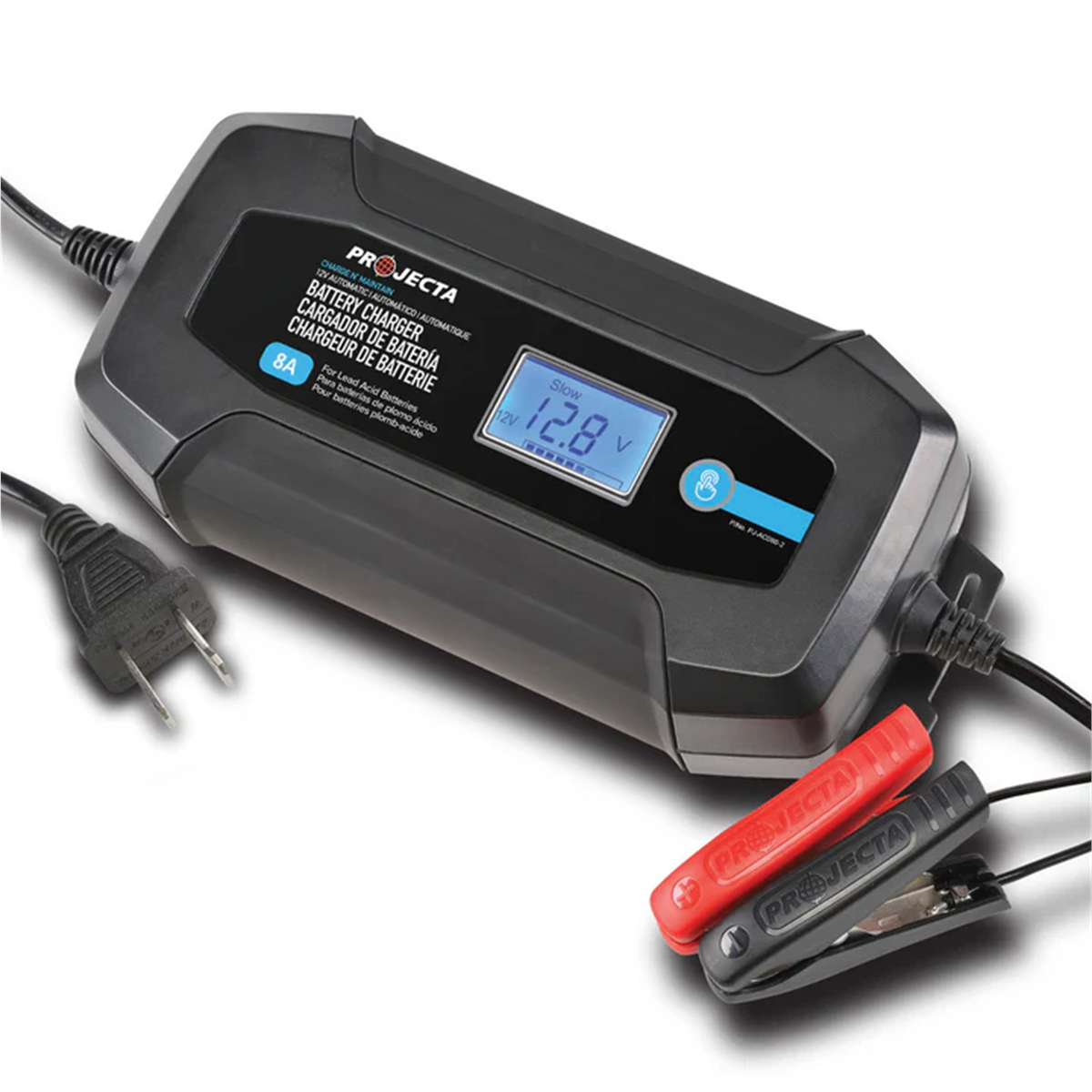 Projecta 12V 8.0A Fully Automatic Charge N Maintain 8 Stage Smart Charger