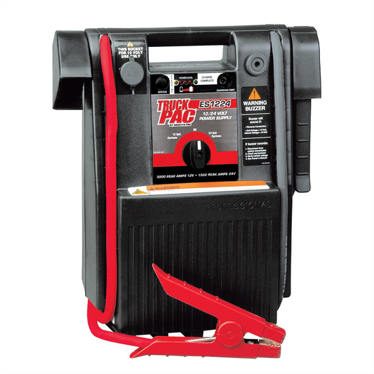 Clore Automotive Booster Pac ES1224 3000A/1500A Peak 12V/24V Jump Starter with Power Supply