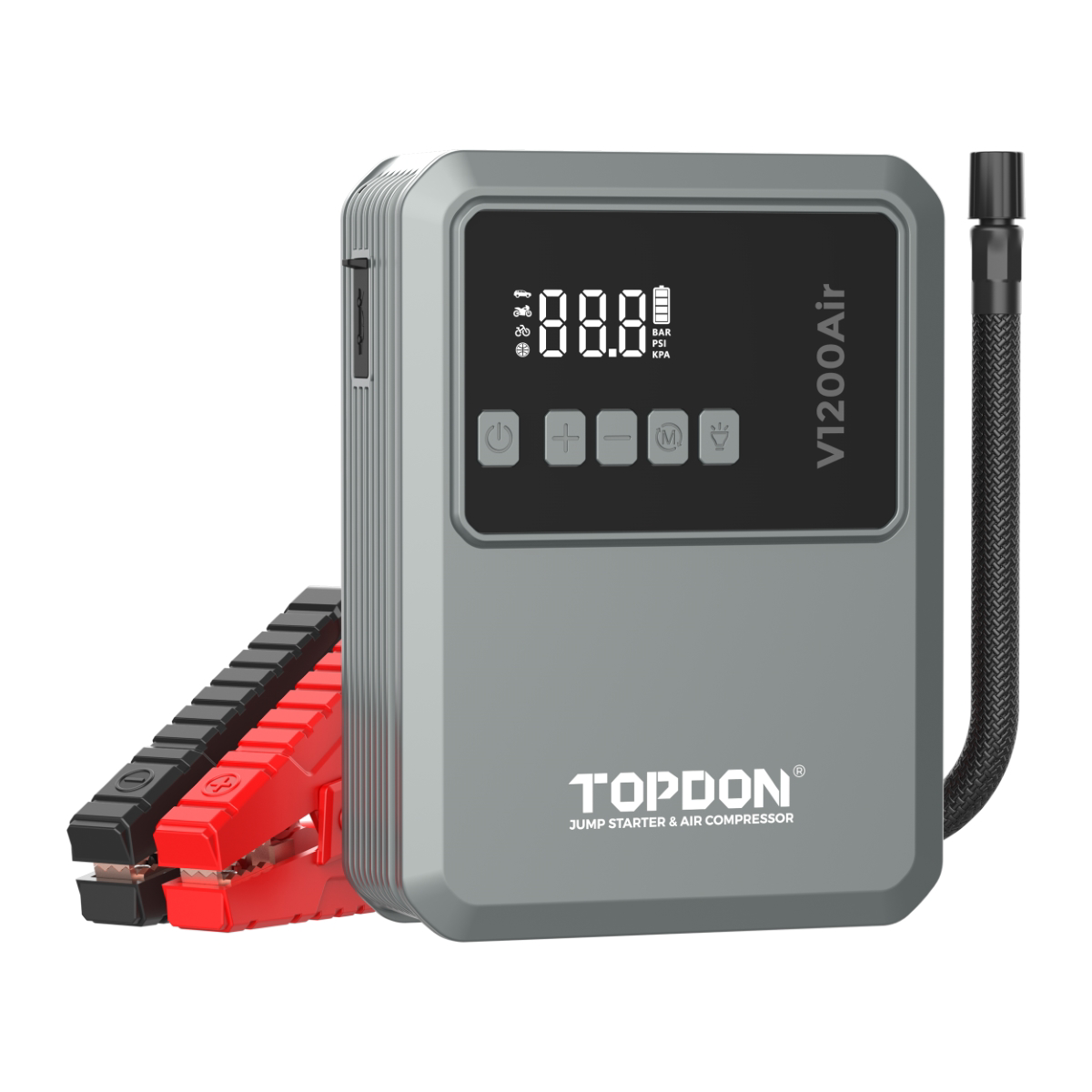 Topdon 2-in-1 1200 Peak Amp Jump Starter and Tire Inflator