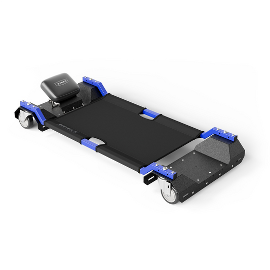 Vyper Industrial 400Lb Capacity Lay Down Automotive Creeper - Blue