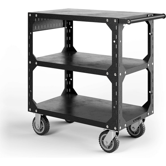 Vyper Industrial X32 Series 1250lb Capacity Tool Cart - Black