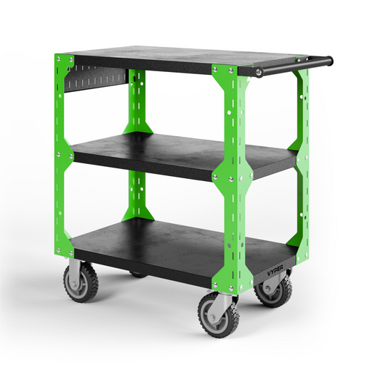 Vyper Industrial X32 Series 1250lb Capacity Tool Cart - Extreme Green