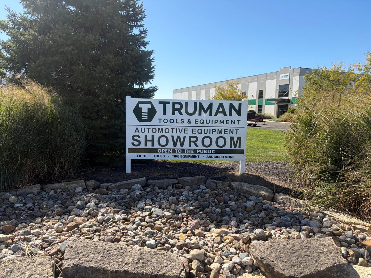 Truman Tools & Equipment showroom sign in Daleville, Indiana